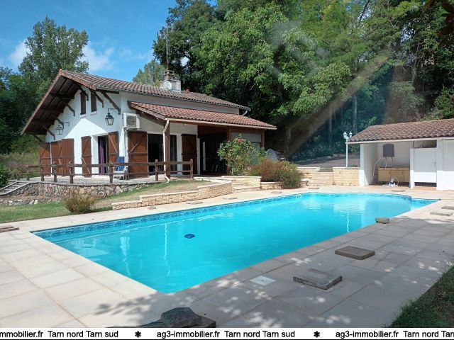 Immobilier Gaillac: EXCLUSIVITE - Cadre exceptionnel - Belle maison de famille - Rnovation rcente avec superbe piscine, pool house et dpendance. 3500m de terrain.  vendre