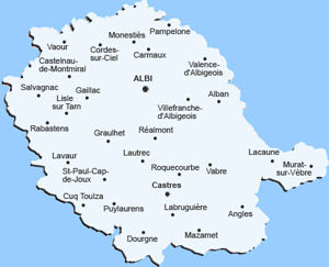 Carte du Tarn